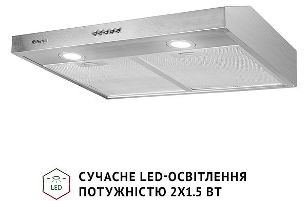 Фото - Витяжка традиційна Perfelli PL 6002 I LED
