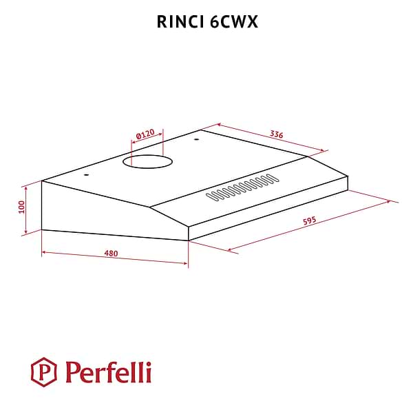 Фото - Уценка - Вытяжка традиционная Perfelli RINCI 6CWX INOX