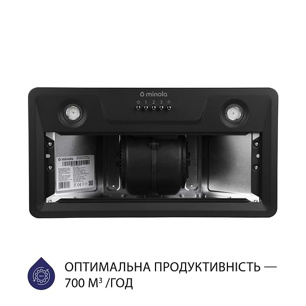 Фото - Витяжка вбудована Minola HBI 5202 BL 700 LED