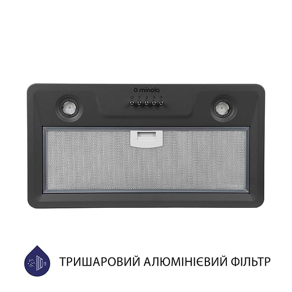 Фото - Вытяжка встраиваемая Minola HBI 5202 GR 700 LED