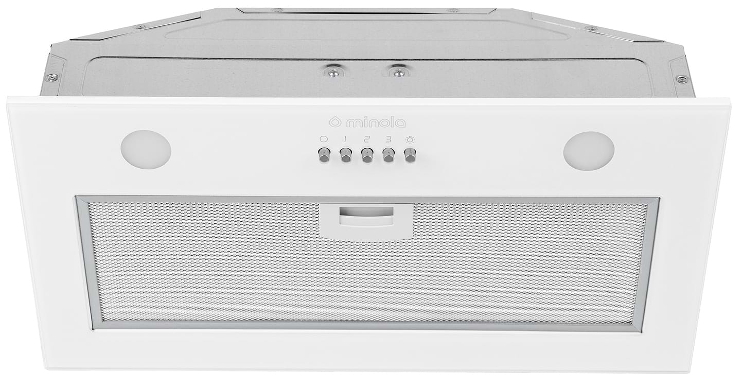 Вытяжка встраиваемая Minola HBI 5262 WH GLASS 700 LED - Фото 1