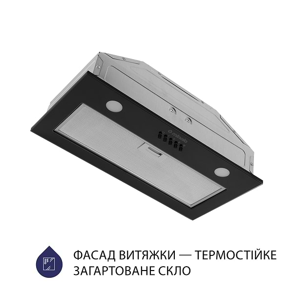 Фото - Витяжка вбудована Minola HBI 52621 BL GLASS 700 LED