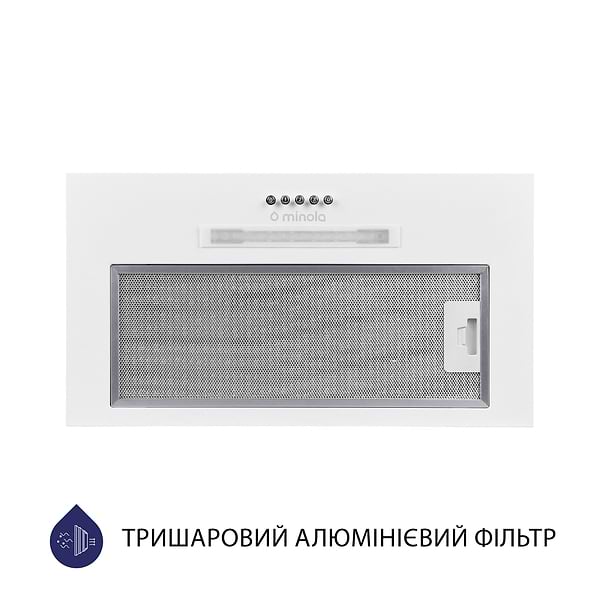 Фото - Витяжка вбудована Minola HBI 5323 WH 800 LED