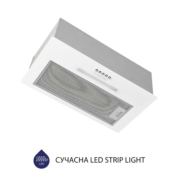 Фото - Витяжка вбудована Minola HBI 5323 WH 800 LED