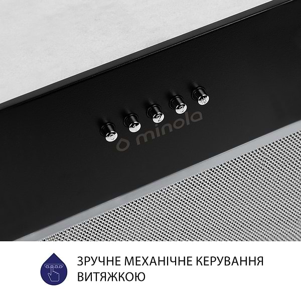 Фото - Витяжка вбудована Minola HBI 5627 BL 1000 LED