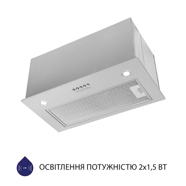 Фото - Витяжка вбудована Minola HBI 5627 GR 1000 LED