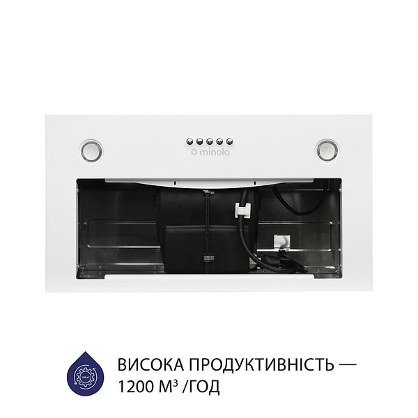 Фото - Витяжка вбудована Minola HBI 5827 WH 1200 LED