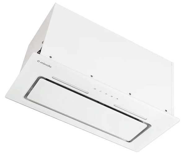 Фото - Витяжка вбудована Minola HBI 6873 WH GLASS 1200 LED Line