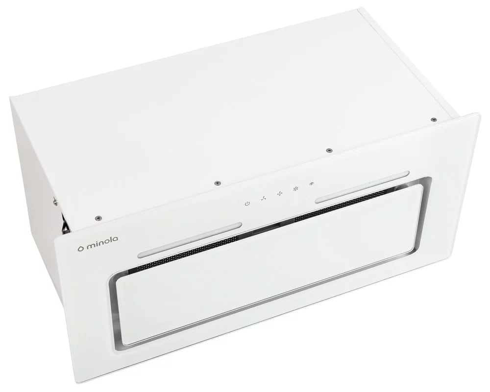 Вытяжка встраиваемая Minola HBI 6873 WH GLASS 1200 LED Line - Фото 1