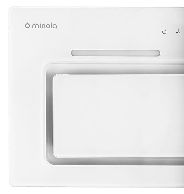 Фото - Витяжка вбудована Minola HBI 6873 WH GLASS 1200 LED Line