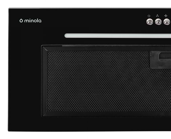 Фото - Витяжка вбудована Minola HBI 7664 BL GLASS 1000 LED Line