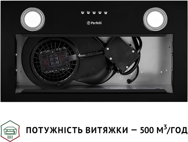 Фото - Уценка - Вытяжка встраиваемая Perfelli BI 5022 BL LED