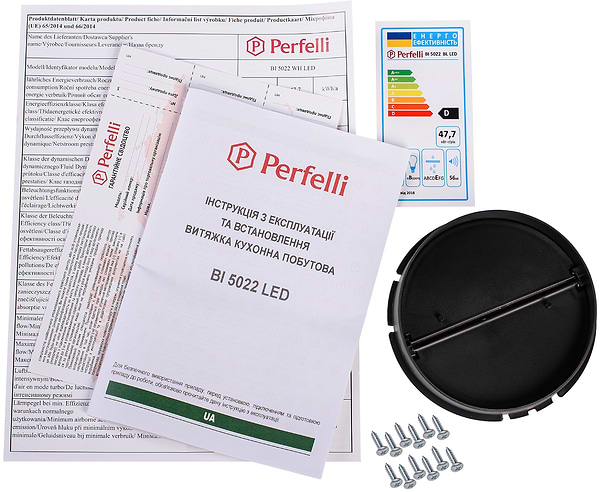 Фото - Уценка - Вытяжка встраиваемая Perfelli BI 5022 BL LED