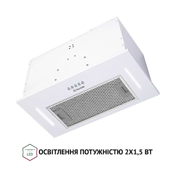 Фото - Вытяжка встраиваемая Perfelli BI 5453 WH 850 LED Strip