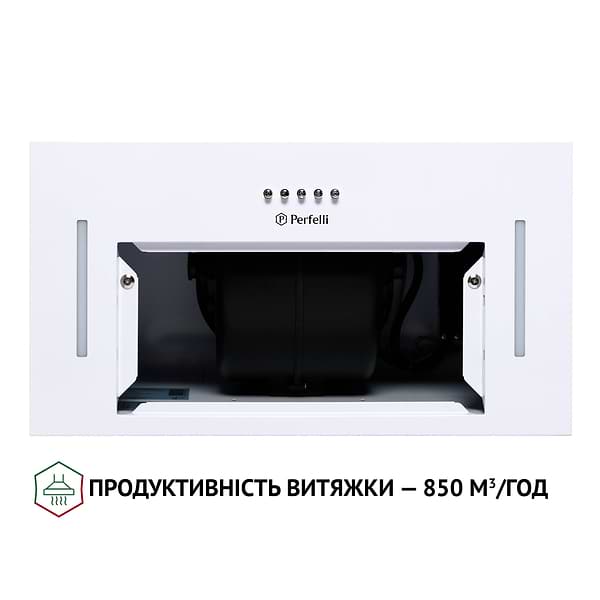 Фото - Вытяжка встраиваемая Perfelli BI 5453 WH 850 LED Strip
