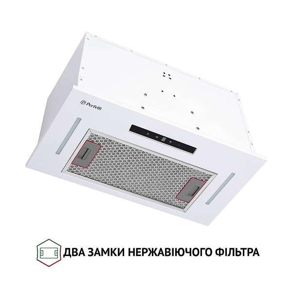 Фото - Вытяжка встраиваемая Perfelli BIS 5653 WH 1000 LED