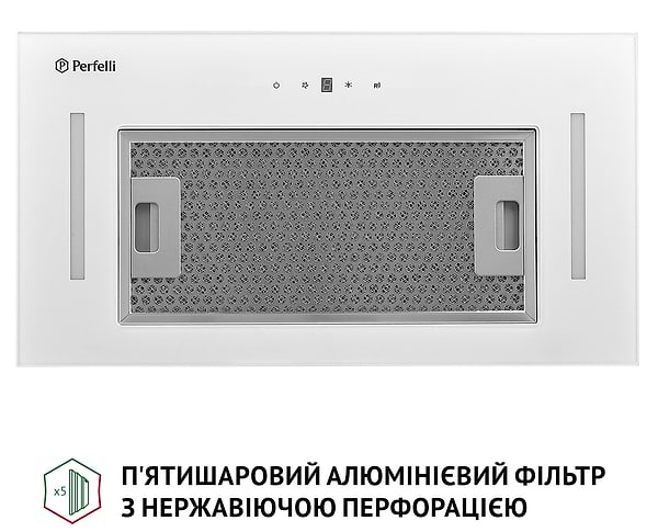 Фото - Витяжка вбудована Perfelli BIS 5884 WH 1200 LED