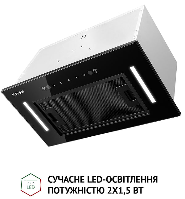 Фото - Витяжка вбудована Perfelli BIS 58844 BL 1200 LED