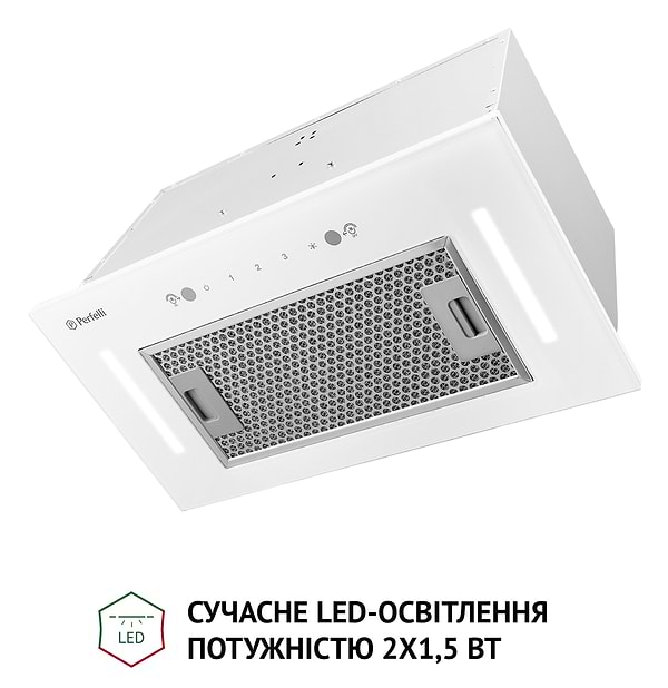 Фото - Уценка - Вытяжка встраиваемая Perfelli BIS 58844 WH 1200 LED