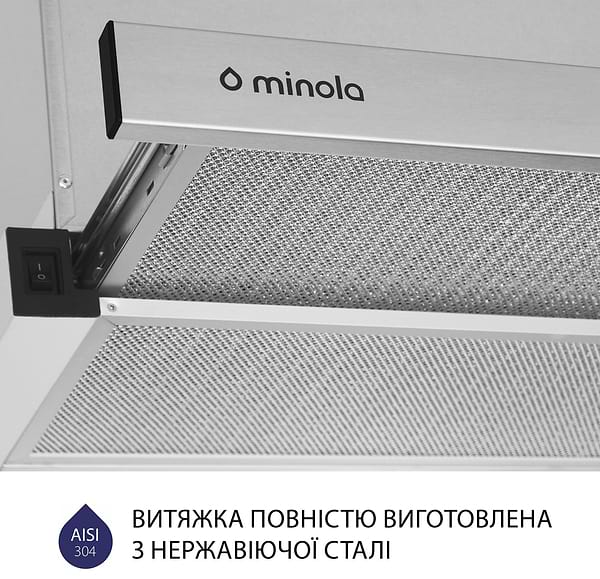 Фото - Витяжка вбудована Minola HTL 5614 I 1000 LED