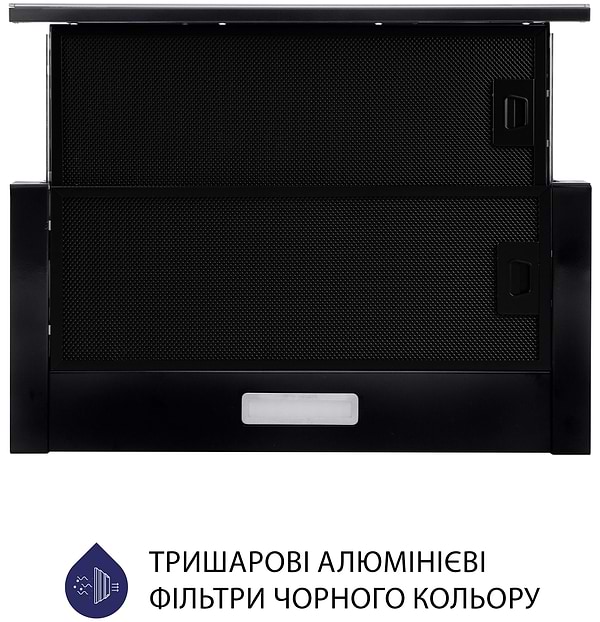Фото - Витяжка вбудована Minola HTLS 6634 BLF 1000 LED GLASS