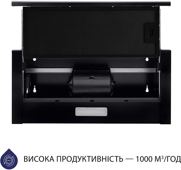 Фото - Витяжка вбудована Minola HTLS 6634 BLF 1000 LED GLASS