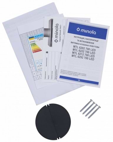 Фото - Витяжка вбудована Minola MTL 6212 BL 700 LED