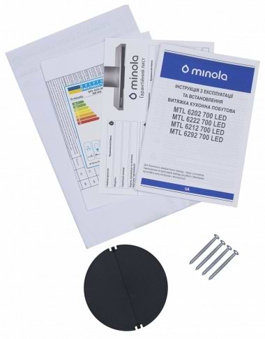 Фото - Витяжка вбудована Minola MTL 6292 BL 700 LED