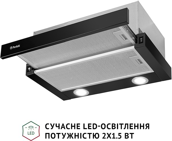 Фото - Витяжка вбудована Perfelli TL 502 BL LED