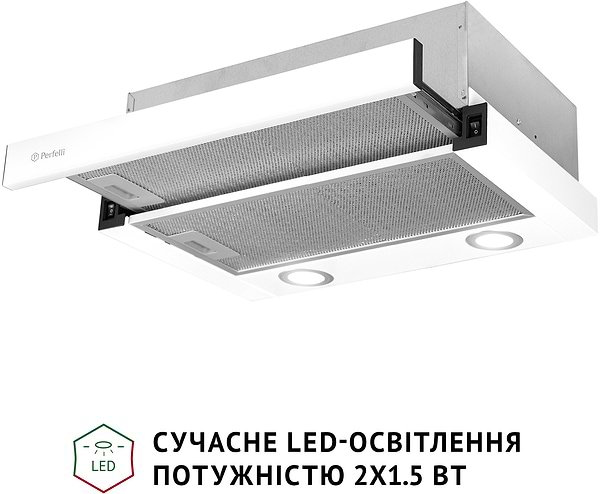 Фото - Витяжка вбудована Perfelli TL 502 WH LED