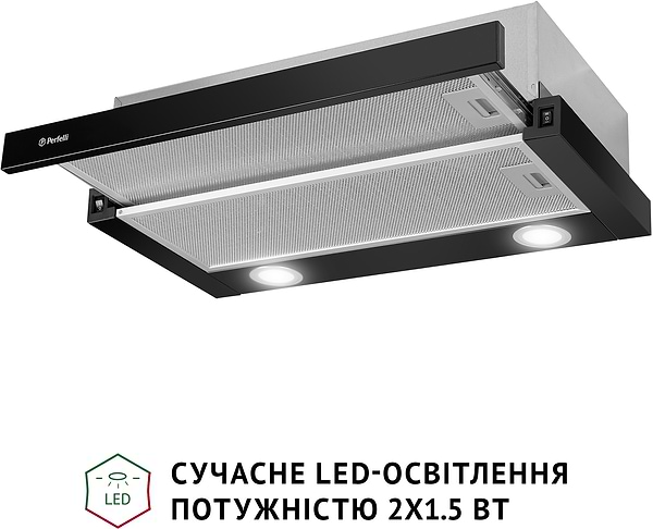 Фото - Вытяжка встраиваемая Perfelli TL 602 BL LED