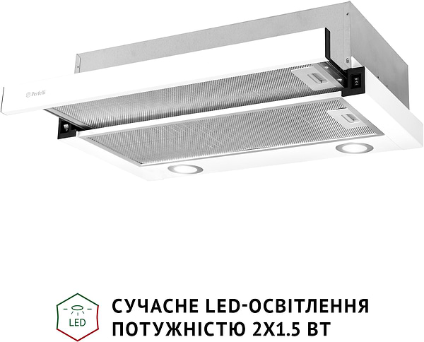 Фото - Витяжка вбудована Perfelli TL 602 WH LED