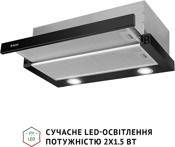 Фото - Витяжка вбудована Perfelli TL 6622 BL 1000 LED