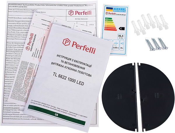 Фото - Витяжка вбудована Perfelli TL 6622 WH 1000 LED