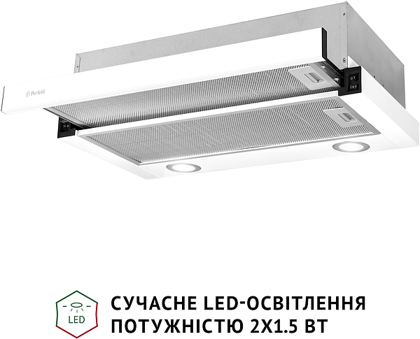 Фото - Витяжка вбудована Perfelli TL 6622 WH 1000 LED
