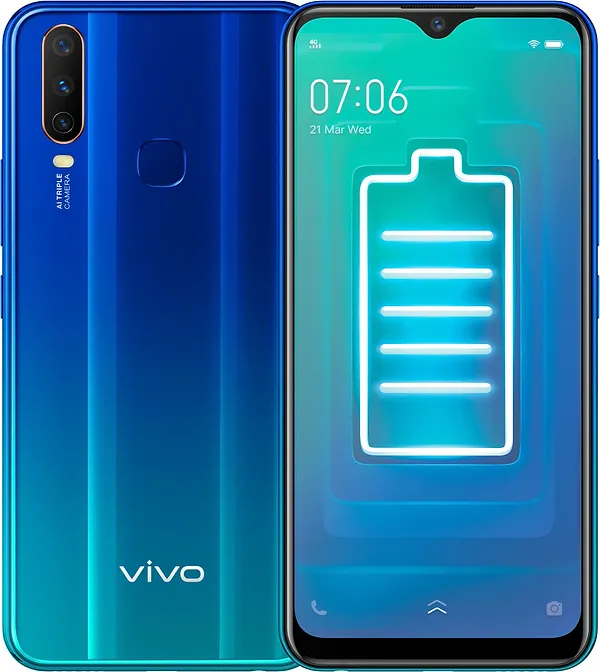 Фото - Смартфон vivo Y15 4/64Gb Aqua Blue