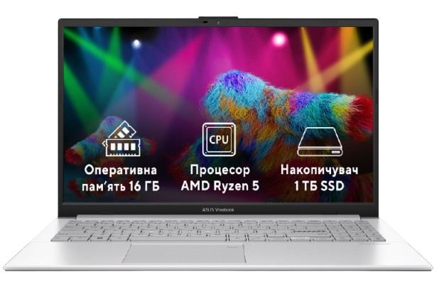 Ноутбук Asus Vivobook Go 15 E1504FA-BQ1197 Cool Silver
