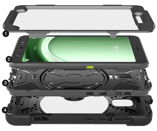 Фото - Чохол для планшета BeCover Heavy Duty Case With Stand Holder for Samsung Galaxy Tab Active 3 SM-T570/SM-T575/SM-T577 8" Black (713450)