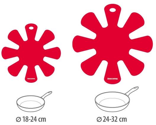 Набор защитных вкладышей для хранения посуды tescoma малый и большой. 2 шт. (420884)