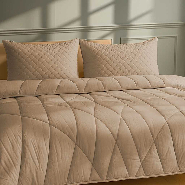 Фото - Одеяло зимнее двуспальное MirSon антиаллергенное EcoSilk Carmela 014 172x205 см (2200000002792)