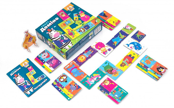Фото - Настільна гра (5-7 років) Vladi Toys Crazy Доміно укр. (VT8055-10)