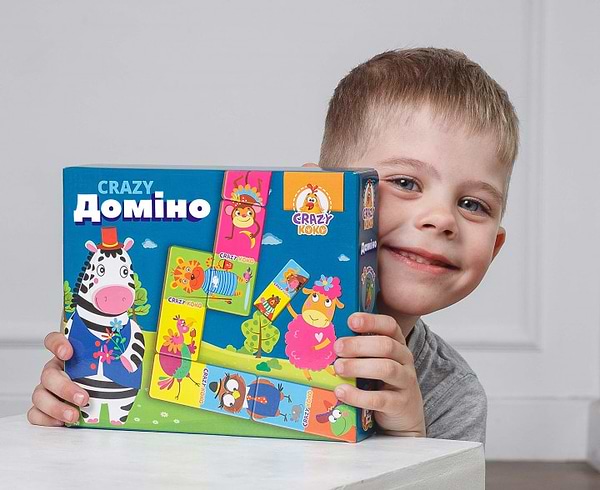 Фото - Настільна гра (5-7 років) Vladi Toys Crazy Доміно укр. (VT8055-10)