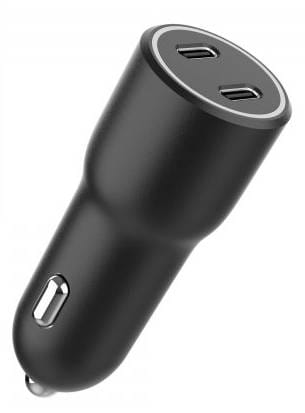 Фото - Автомобільний зарядний пристрій Gembird 2xUSB-C PD 20W (TA-UC-C2PD40-CAR-01)