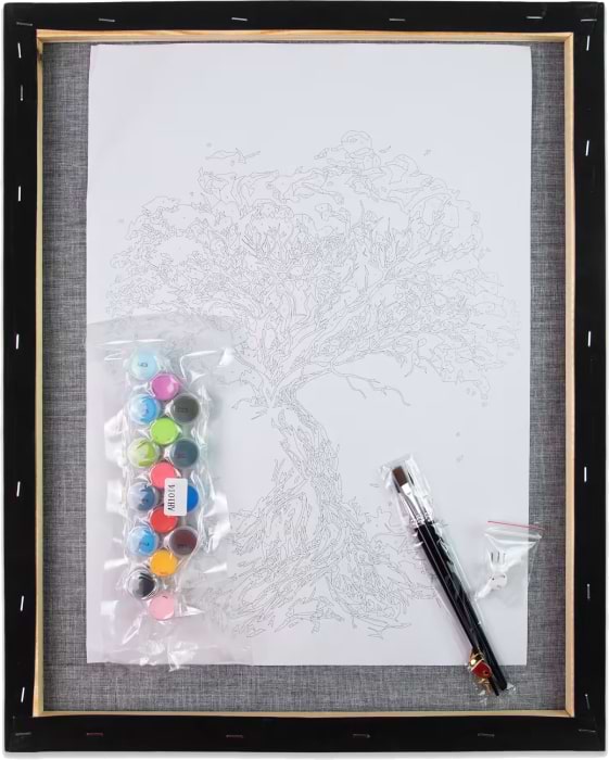 Фото - Картина за номерами Strateg Стильний кіт 30х30 см (SH3030-24)