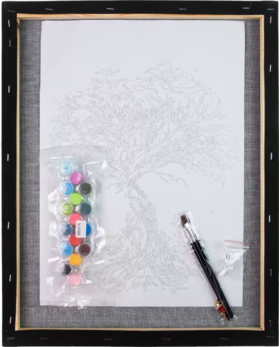 Фото - Картина за номерами Strateg Сучасний образ ведмедя 30х40 см (FH-19)