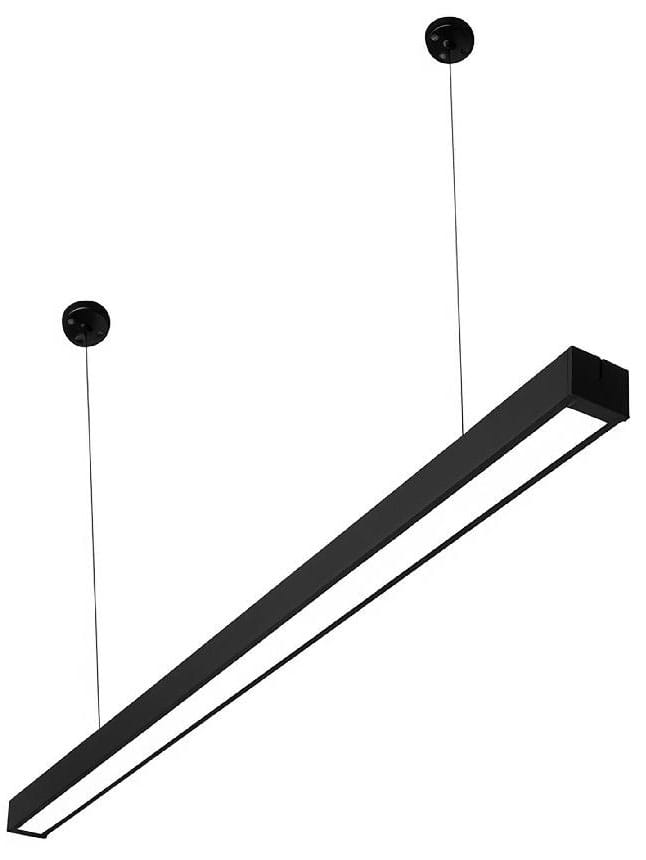 Светодиодный светильник Євросвітло Sign EVO подвесной линейный на тросах 72Вт 4200К черный (000059907)