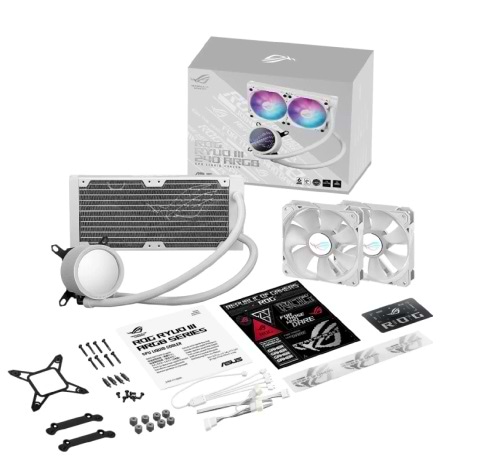 Фото - Водяная система охлаждения Asus ROG Ryuo III 240 ARGB White Edition (90RC00J2-M0UAY0)