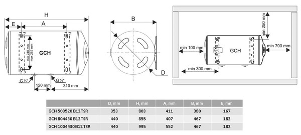 Фото - Водонагреватель Tesy GCH 804430 B12 TSR