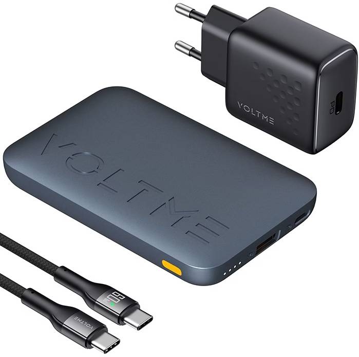 Батарея мобільна Voltme V-Power Combo Kit Hypercore 10 000mAh +Vola 1.2m Cable (B3015)