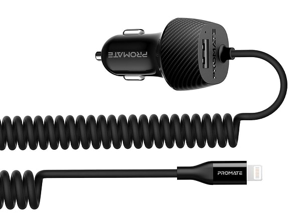 Фото - Автомобільний зарядний пристрій Promate Voltrip-i.Black